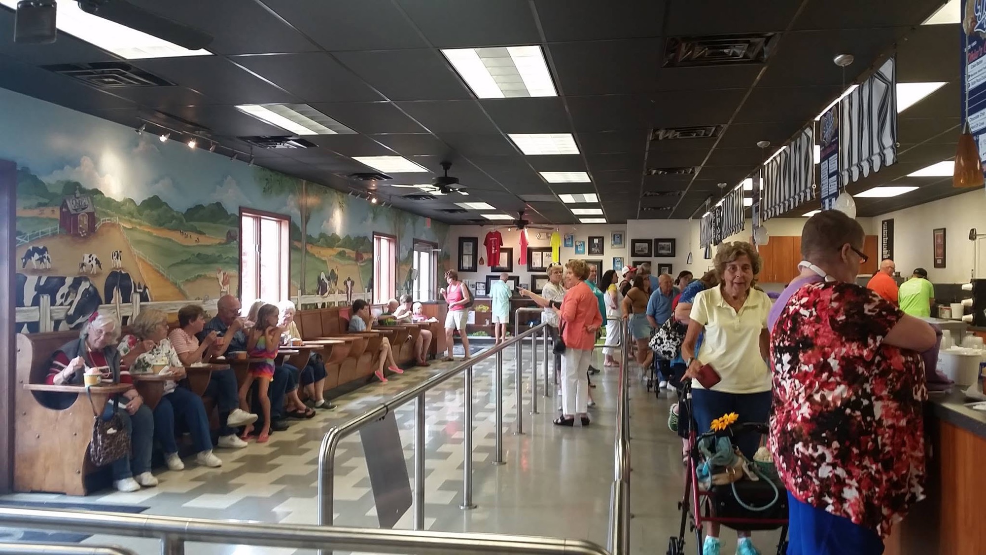 Guests at a Toft scoop shop parlor